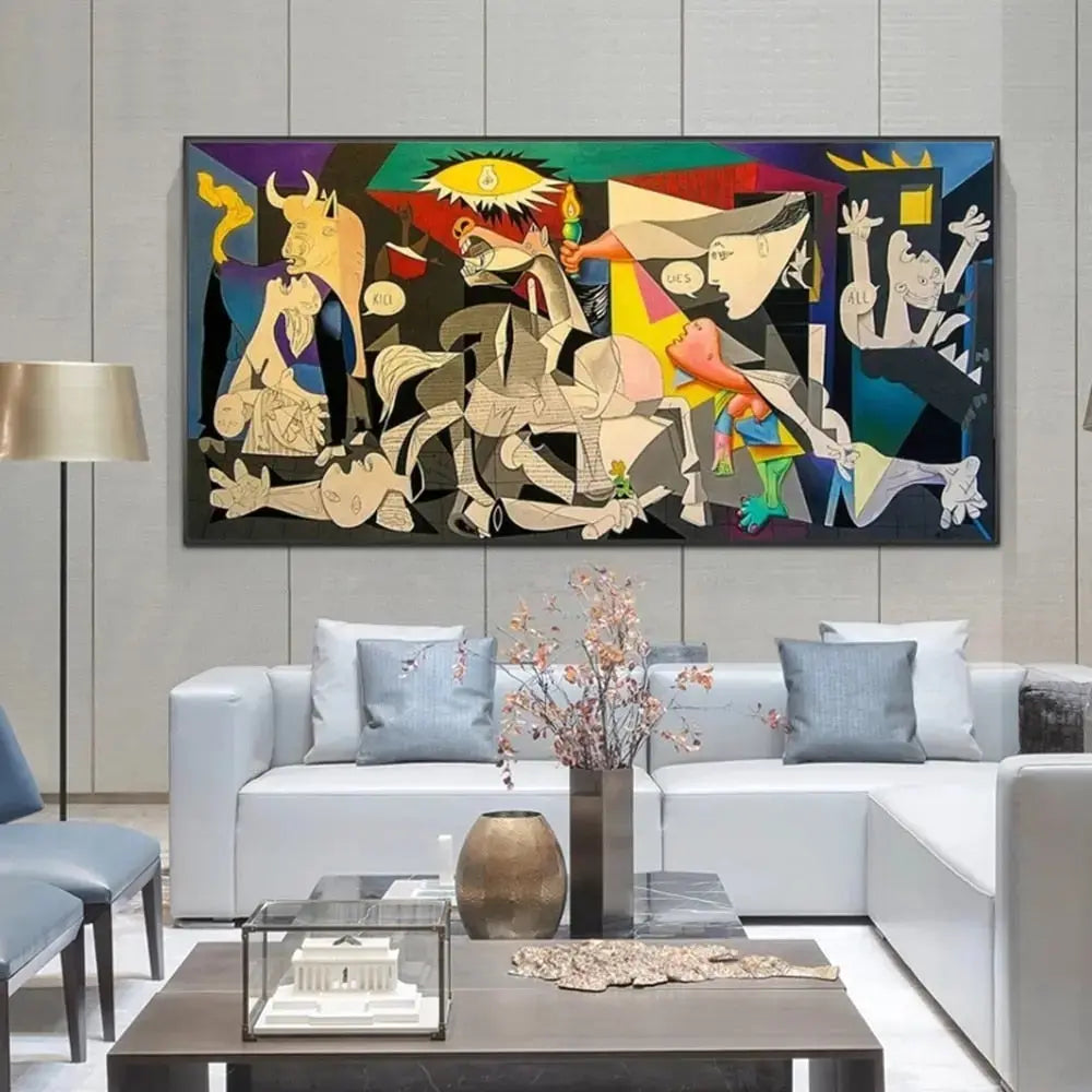 BowLift | Guernica by Pablo Picasso | High-Definition Cotton Canvas Art Print | Tear-Resistant Unframed Wall Decor