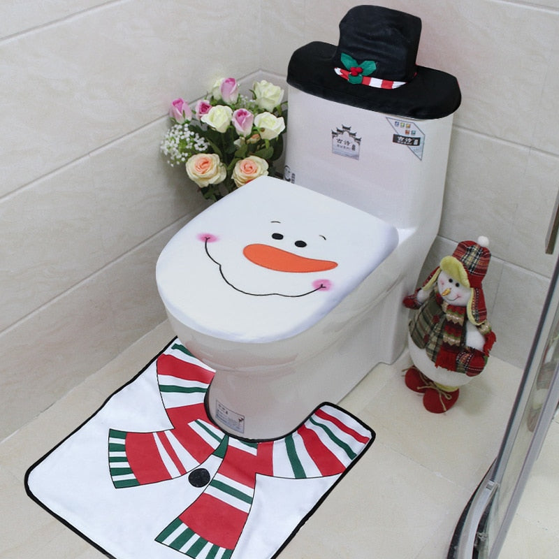 BowLift | 3pcs Fancy Santa Claus Toilet Seat Covers
