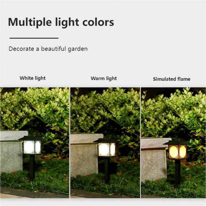 BowLift | Solar LED Garden Lamp – Large Square Lamp with Warm Light and Dual Use