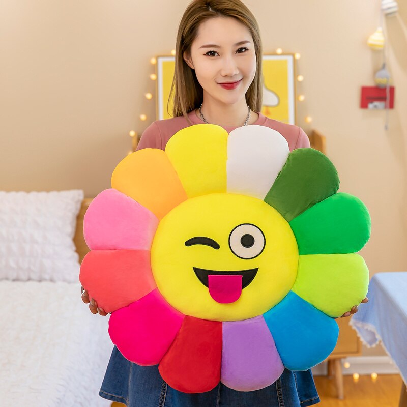 BowLift | Colorful Sunflower Plush Comfort Seat Cushion