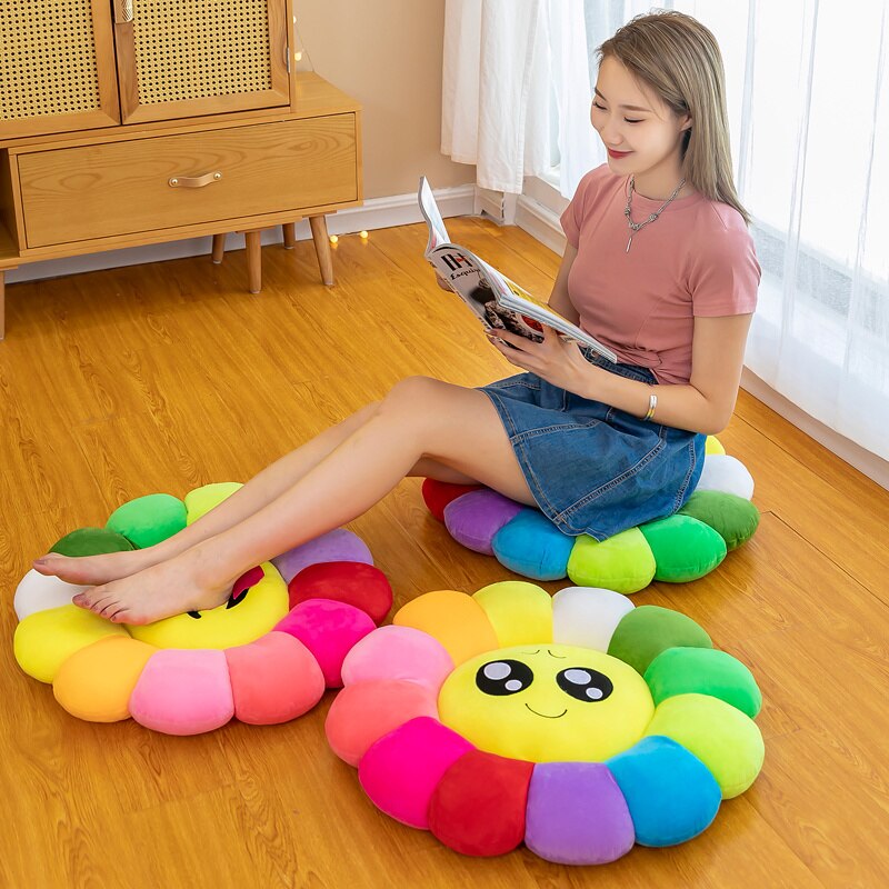 BowLift | Colorful Sunflower Plush Comfort Seat Cushion