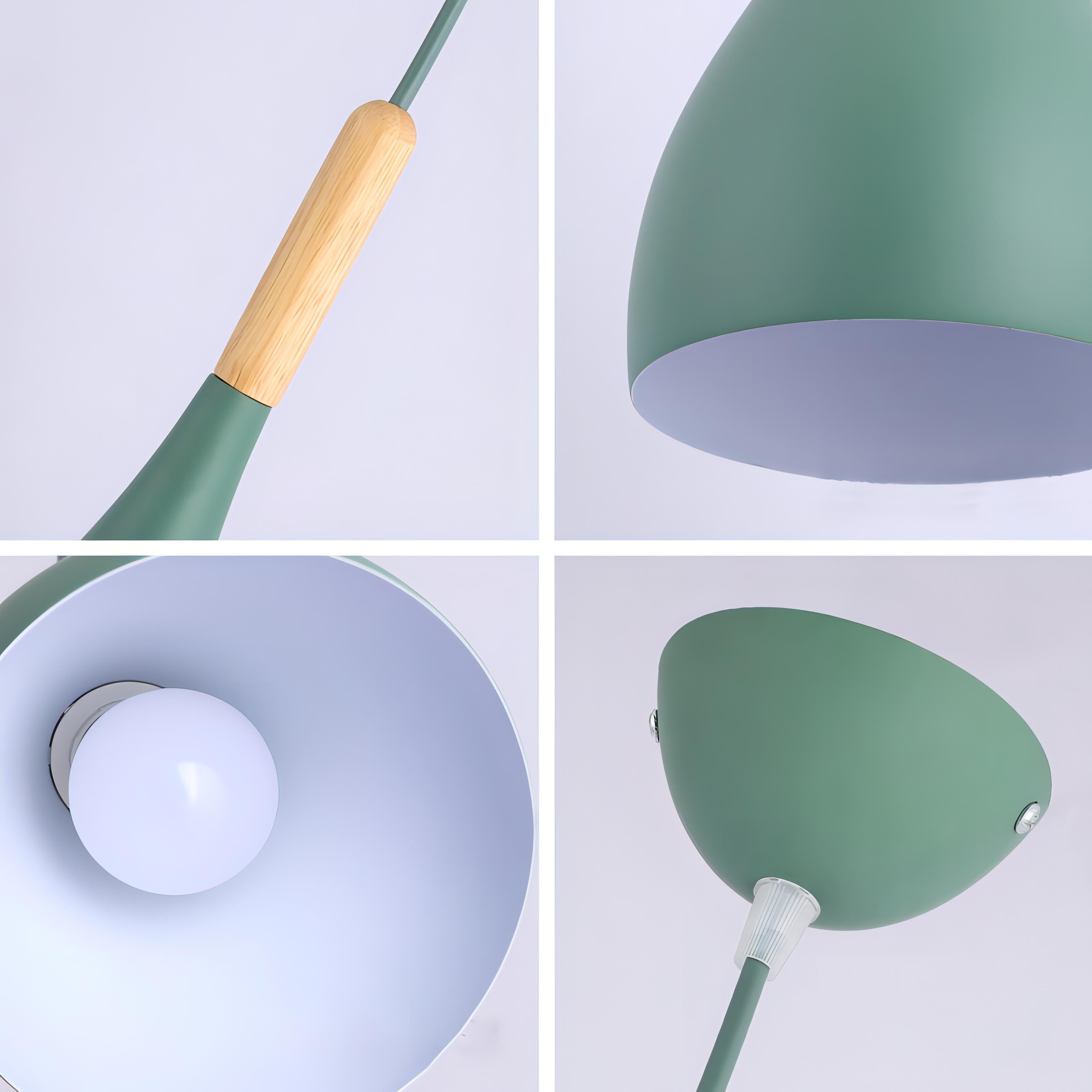 BowLift | Talon - Modern Drop-Shaped Wooden Pendant Light Scandinavian Ceiling Light