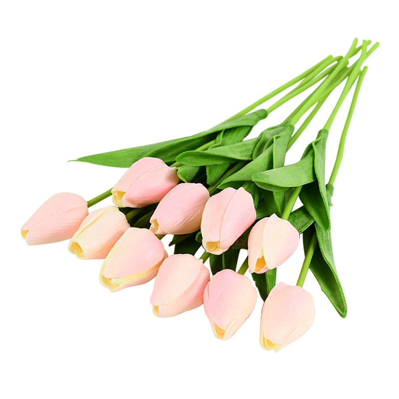 BowLift | Artificial Flower Bouquet with Tulips, Decoration (10 Pieces)