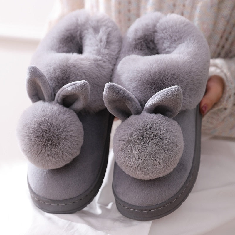 BowLift | Cozy women's slippers with bunny ears