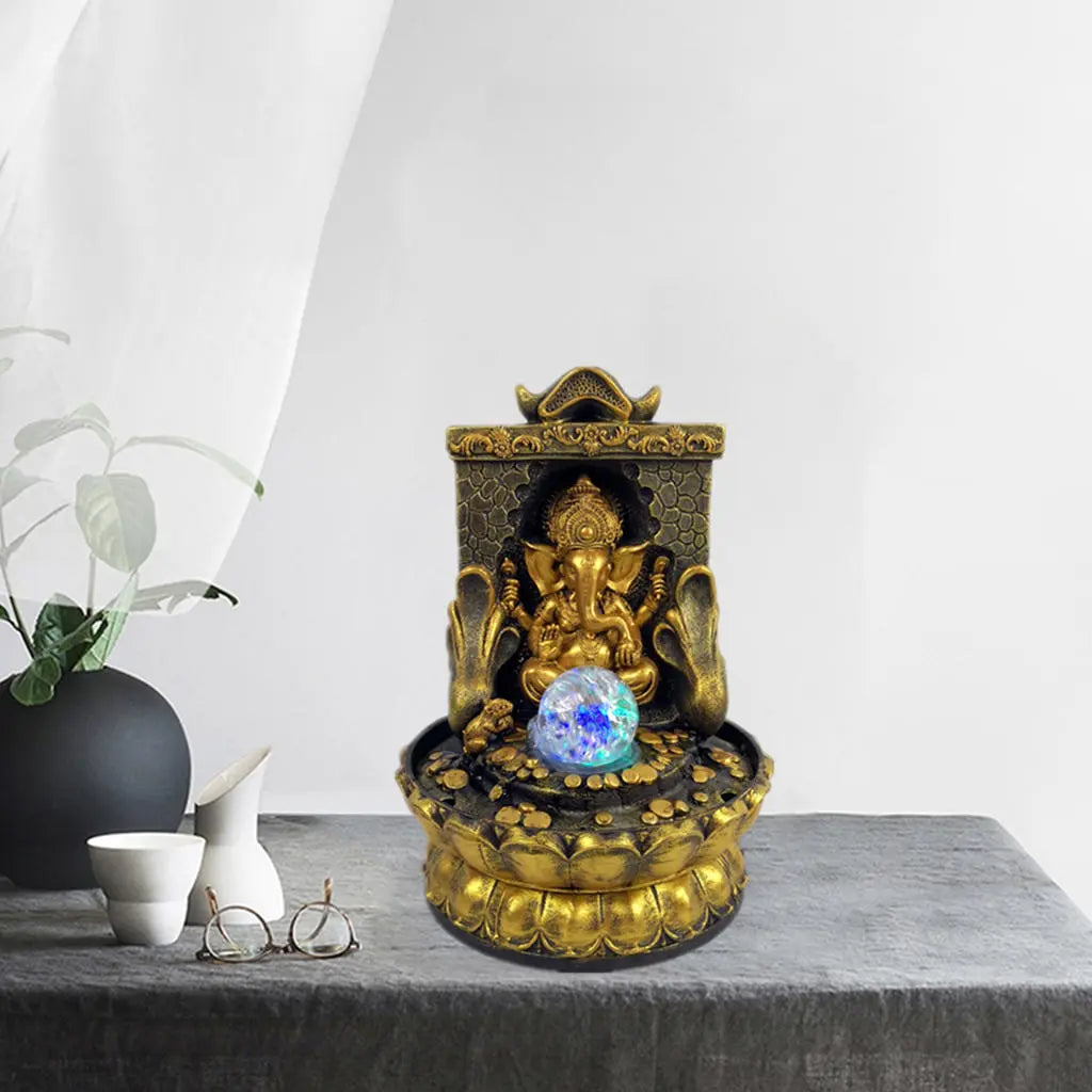BowLift | Stunning Ganesha Statue with LED Inner Water Source