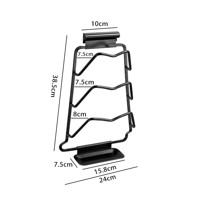 BowLift | Wall-Mounted Extreme Pot Lid Holder Rack