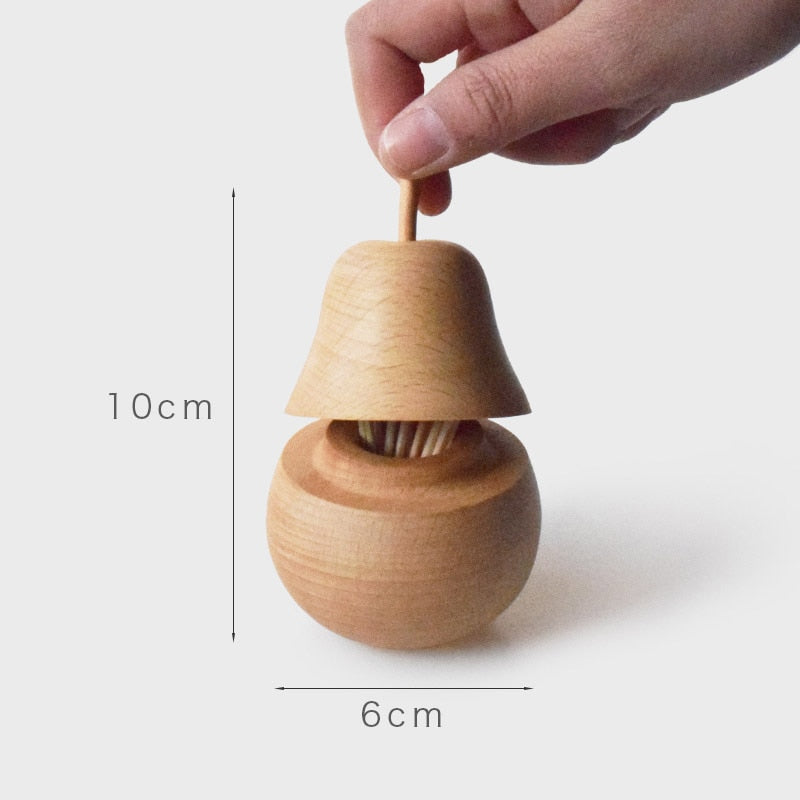 BowLift | Wooden Pear Toothpick Holder