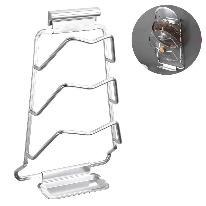 BowLift | Wall-Mounted Extreme Pot Lid Holder Rack