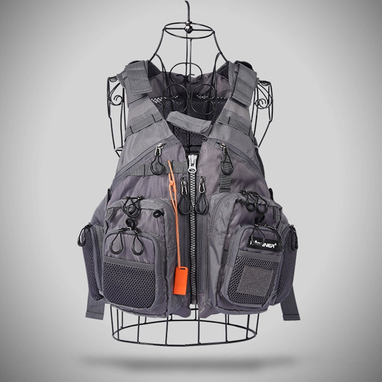 BowLift | MEN Outdoor Multifunctional Fishing Vest Life Jacket (Gray)