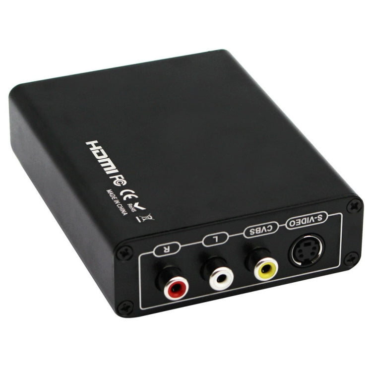 BowLift | HDMI to Composite / AV S-Video Converter RCA CVBS/L/R Video Converter Adapter, EU Plug