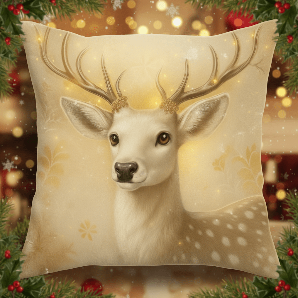 BowLift | Festive velvet cushion covers with vintage Christmas motifs