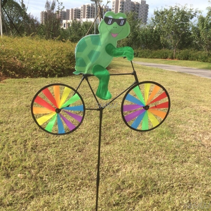 BowLift | Animal Bicycle Wind Spinner: Outdoor Decoration