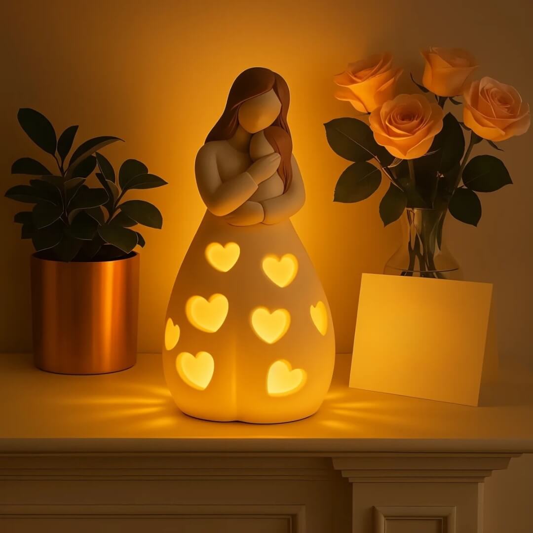 BowLift | Heart of Mum Ambient Lamp – Warm LED Light for Home & Gift Decor