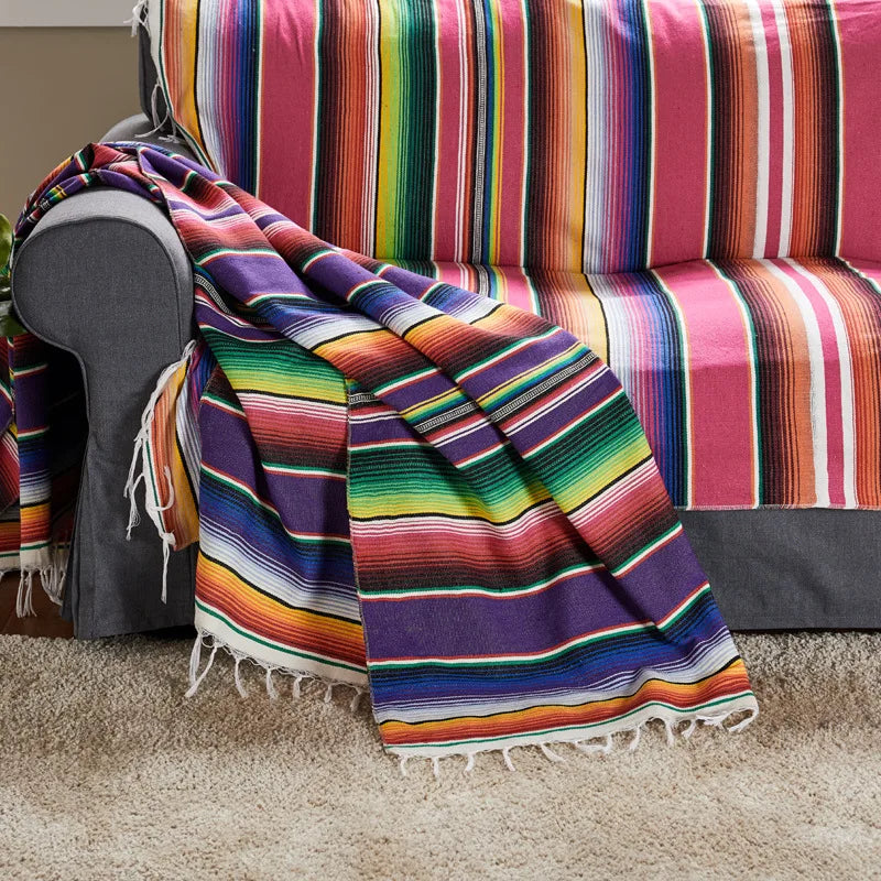 BowLift | Boho Vibrant Mexican Serape Blanket