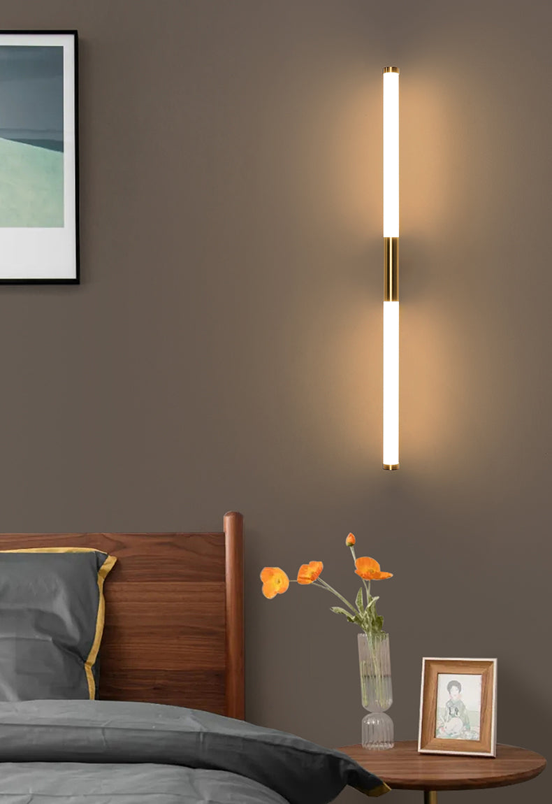 BowLift | BarGleam – Minimalist Gold Wall Lamp with a Modern Twist