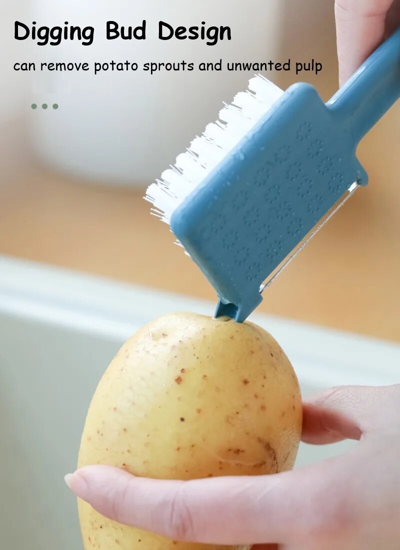 BowLift | 5in1 Stainless Steel Peeler Grater Kitchen Brush