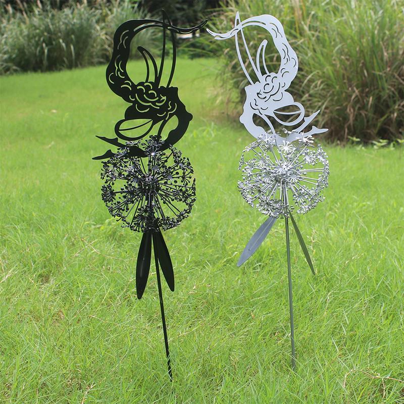 BowLift | Fairies and Dandelions Dancing Together Sculpture for Outdoor Garden