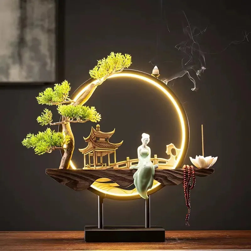 BowLift | Zen Serenity Waterfall Backflow Incense Burner