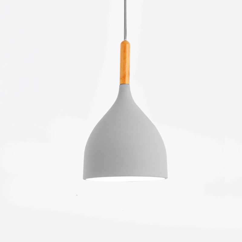 BowLift | Talon - Modern Drop-Shaped Wooden Pendant Light Scandinavian Ceiling Light
