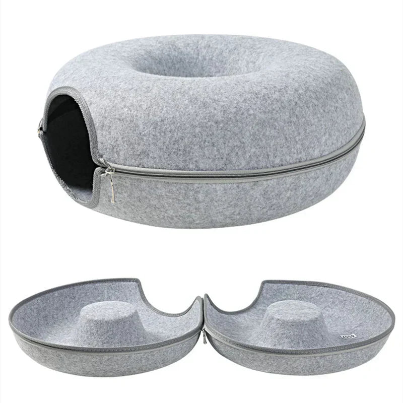 BowLift | Cat Bed Felt Tunnel Cave for Multi Cats