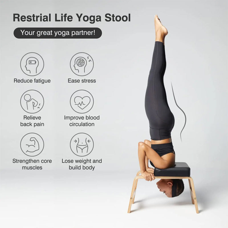 BowLift | Yoga Inversion Bench Headstand Bench for Home & Gym Yoga Chair