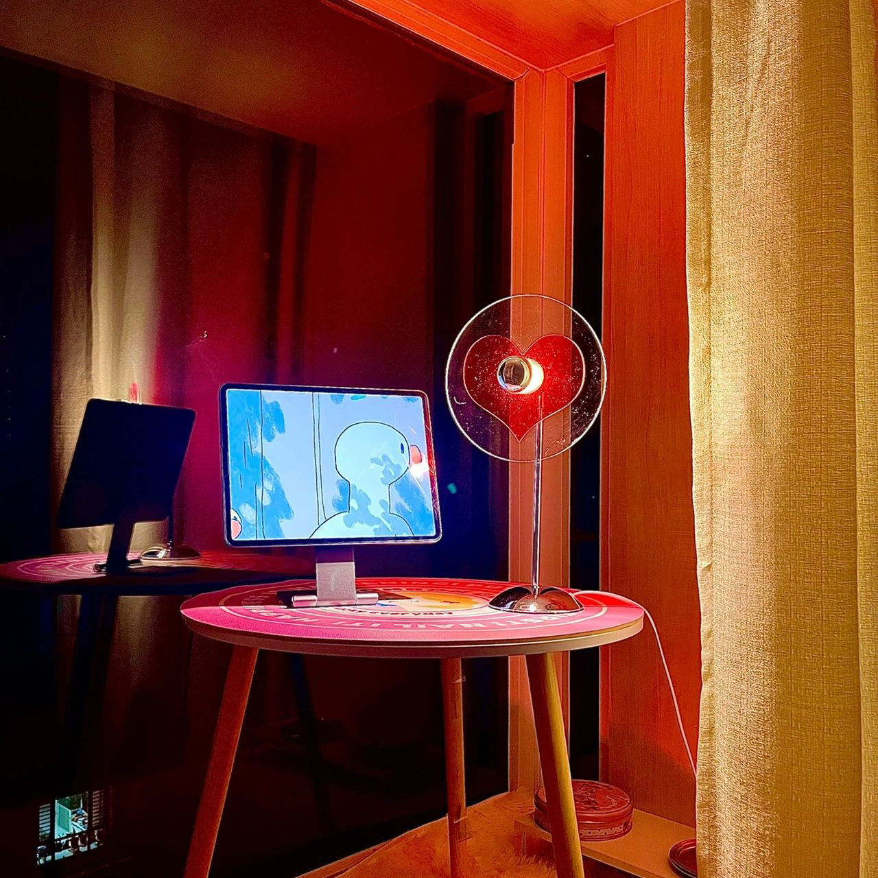 BowLift | LoveGlow – Elegant Table Lamp with Rechargeable LED