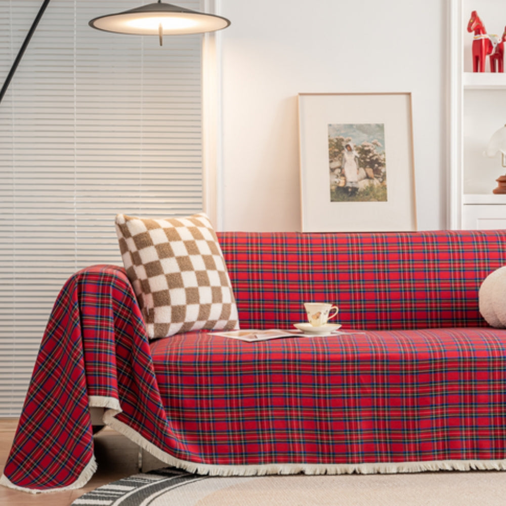 BowLift | Hearthline Cottage Plaid Sofa Cover
