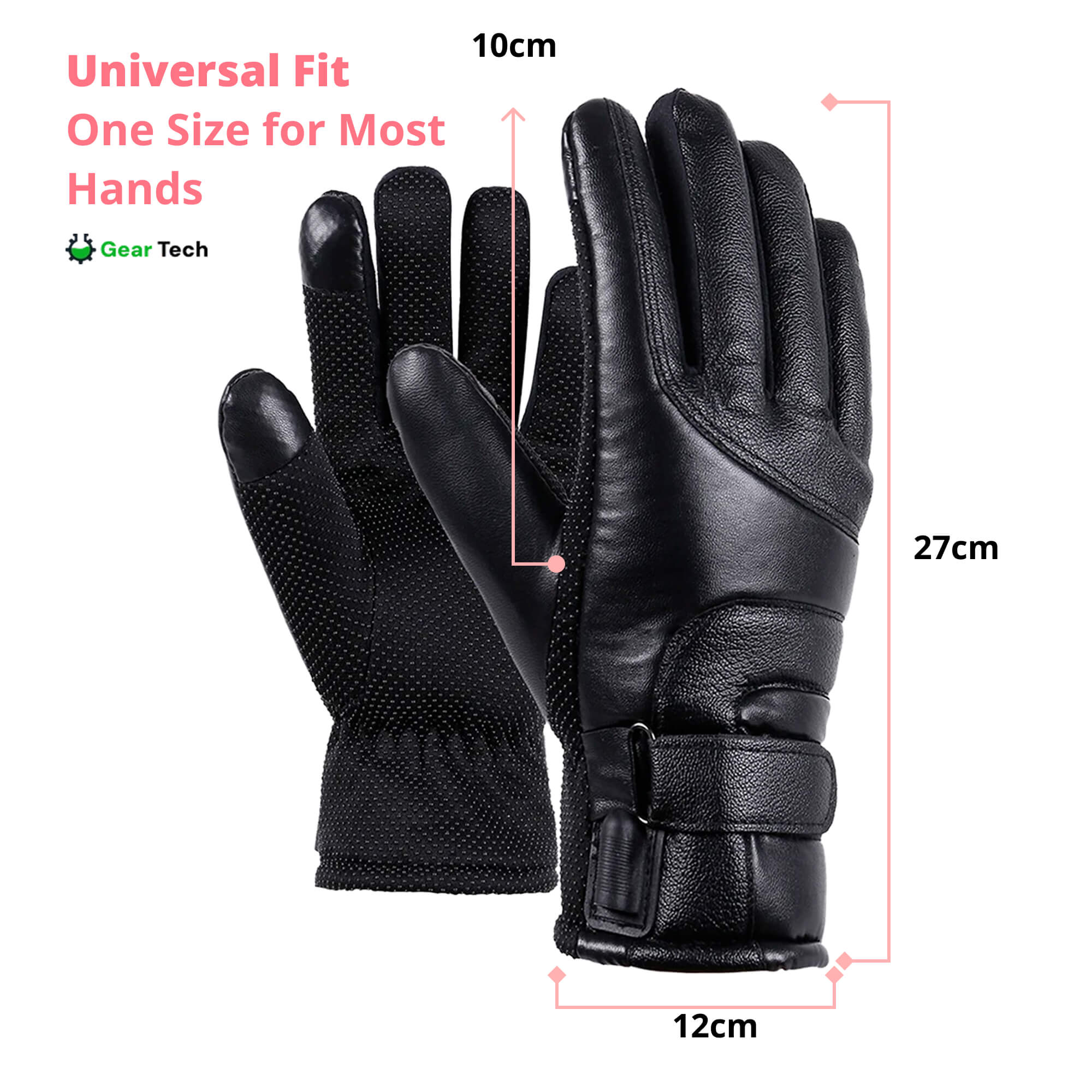 BowLift | Heated Gloves for Women UK – Ladies Thermal Waterproof Winter Gloves with Touch Screen & USB Rechargeable Warm Design