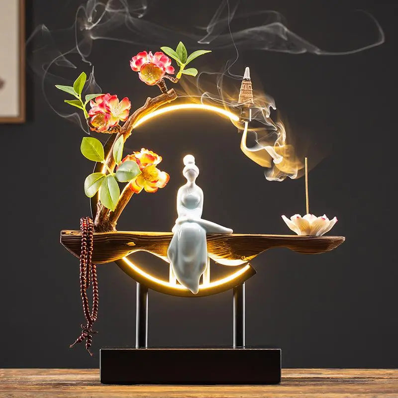 BowLift | Zen Serenity Waterfall Backflow Incense Burner