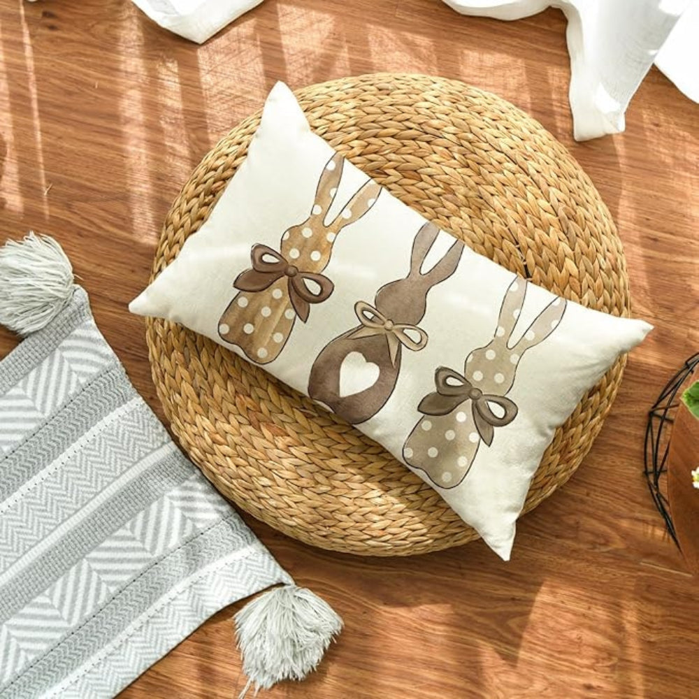 BowLift | Hemp Three Bunny Cushion Cover