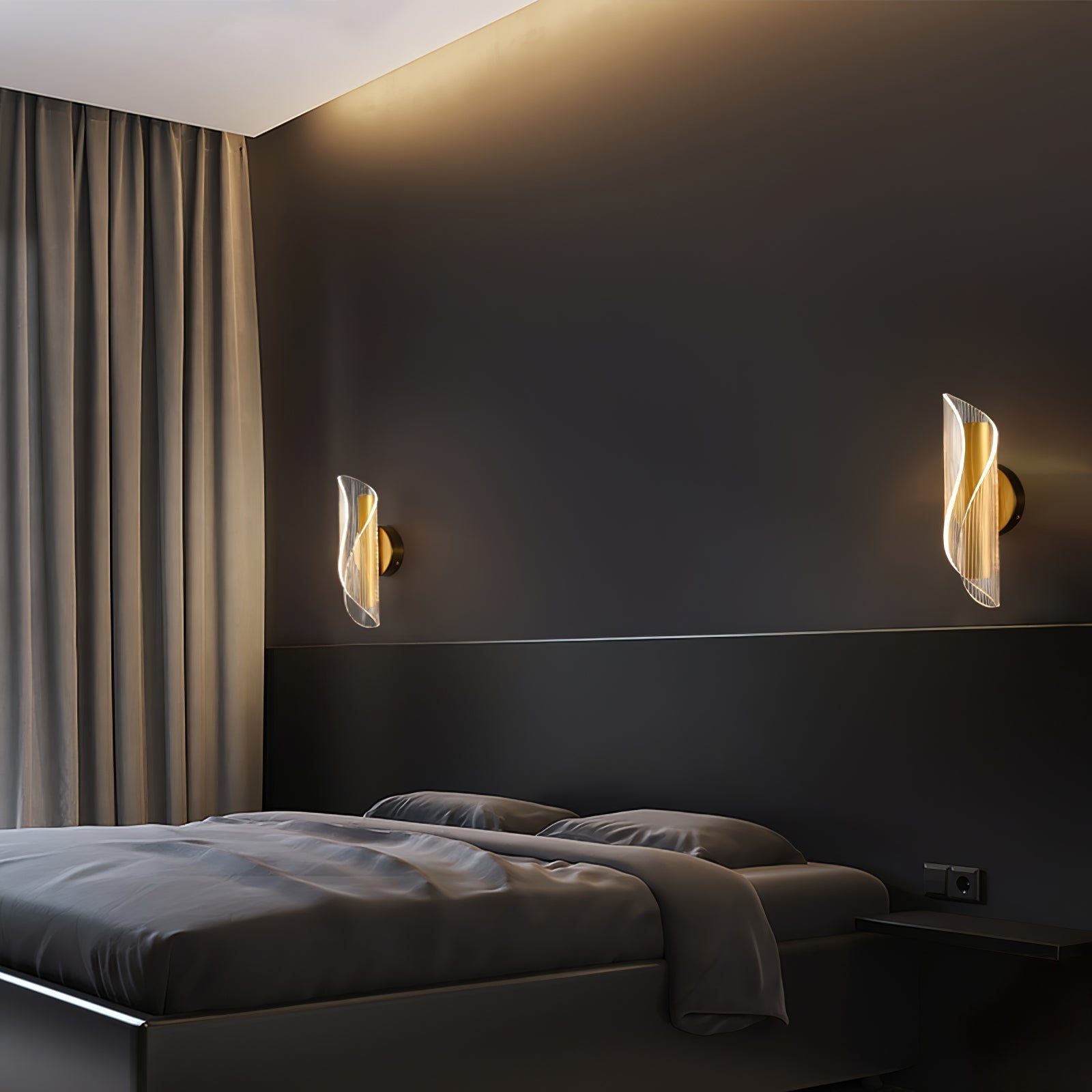 BowLift | CrystalAura – Sparkling Crystal Wall Light for Glamorous Touch