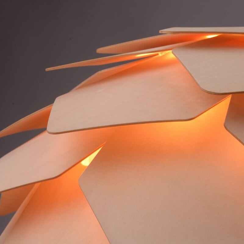 BowLift | Handcrafted Wooden Pine Cone Pendant Light