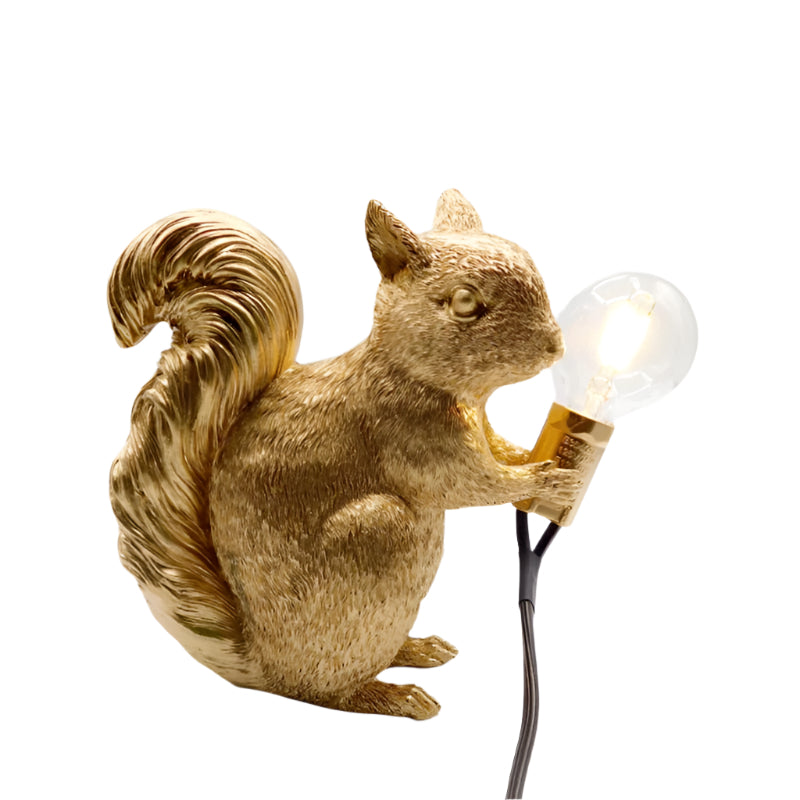 BowLift | Table lamp squirrel resin LED animal light