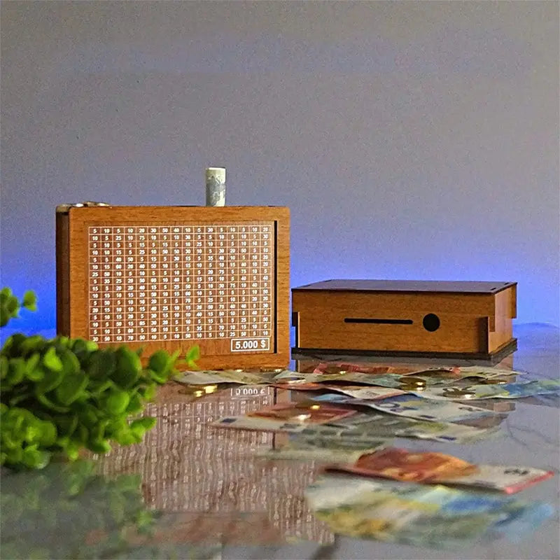 BowLift | Wooden piggy bank with counter – Durable and Decorative
