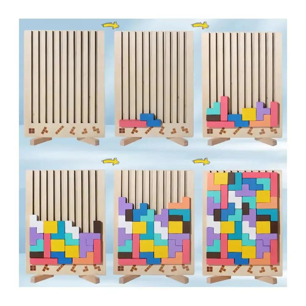 BowLift | Wooden stacking game to promote concentration and fine motor skills