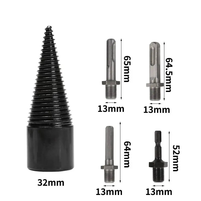 BowLift | Wood splitting drill set – Energy-saving splitting with drill