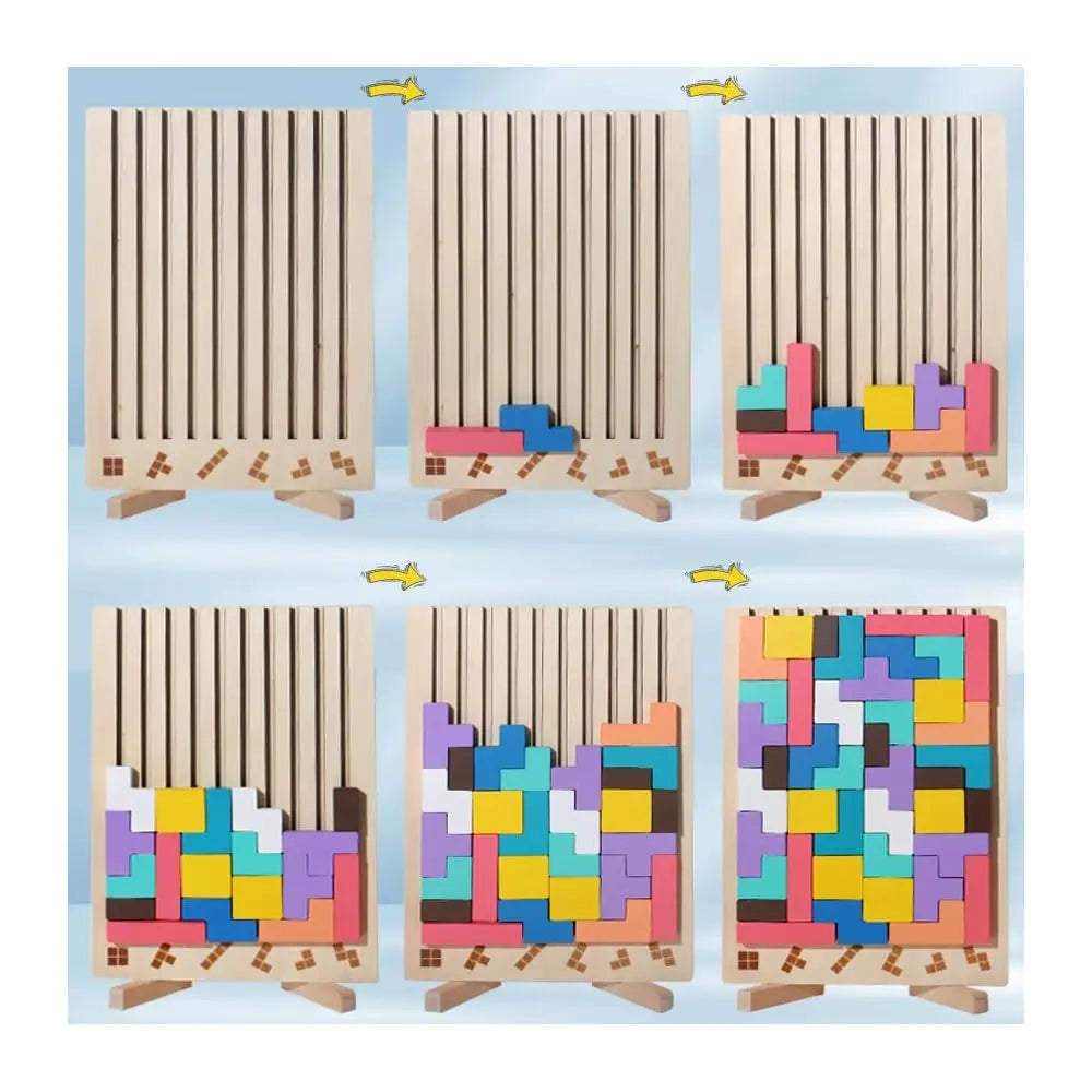 BowLift | Wooden Toy – Stacking Game For Concentration And Fine Motor Skills, Sustainable