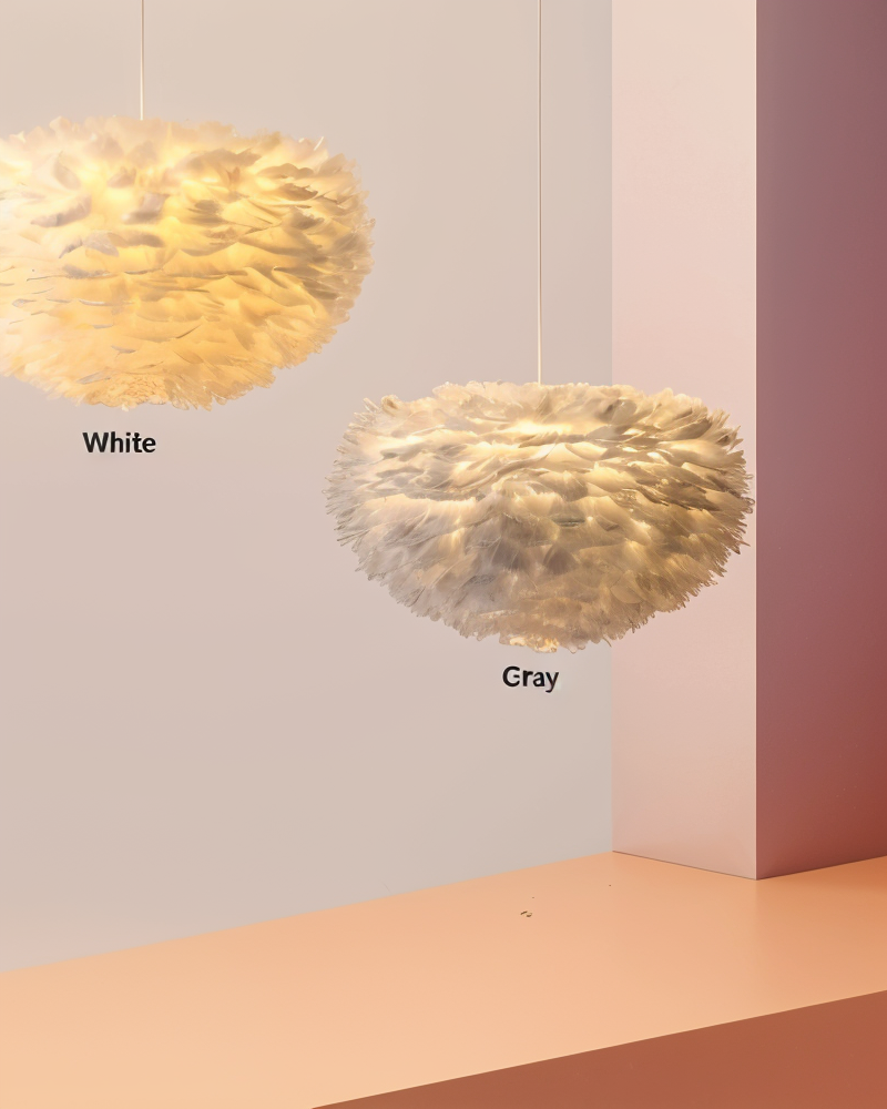 BowLift | Dreamcatcher Feather Chandelier - Handmade, adjustable pendant light