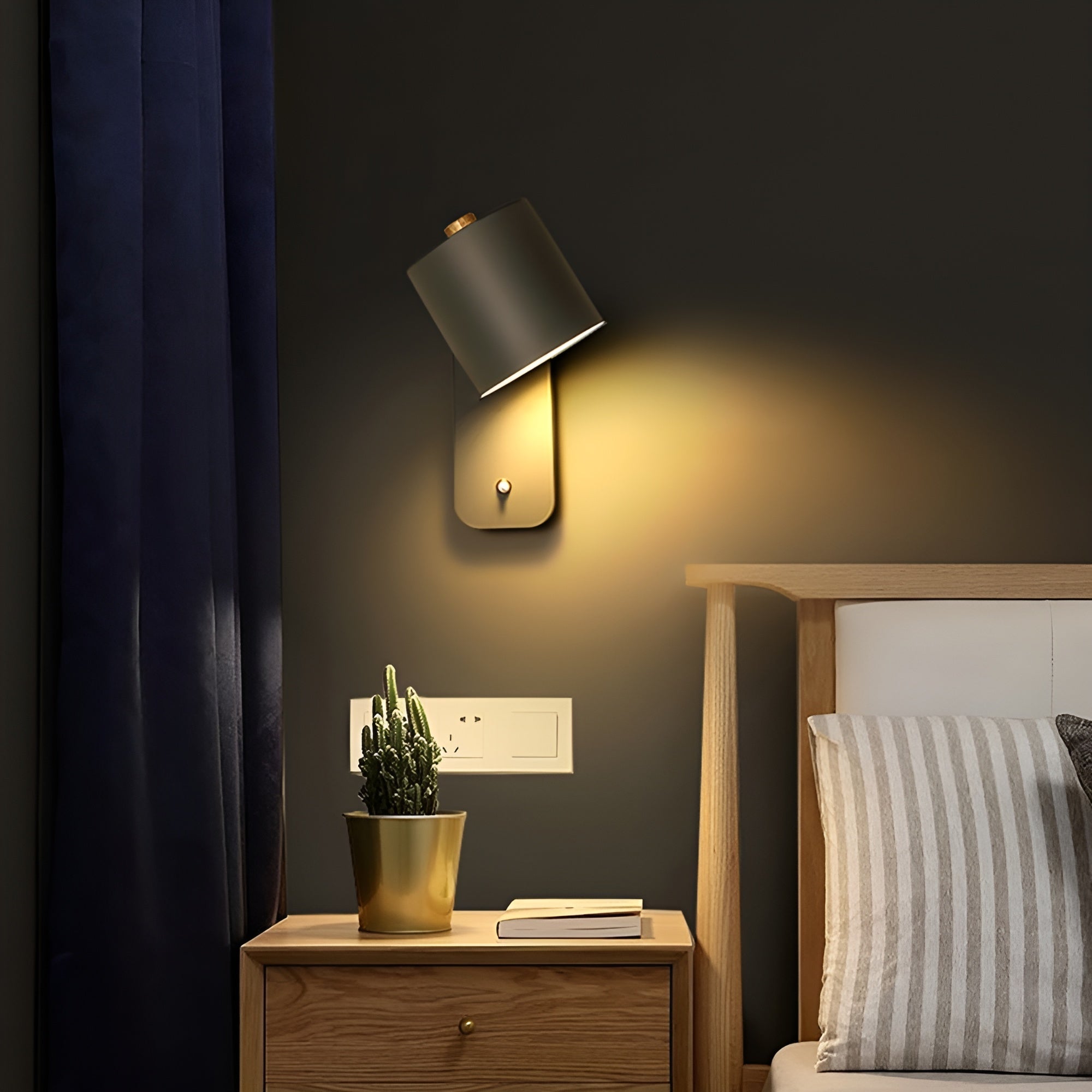 BowLift | EasyPush WallLight - Rotatable Mini Cylinder LED Lamp