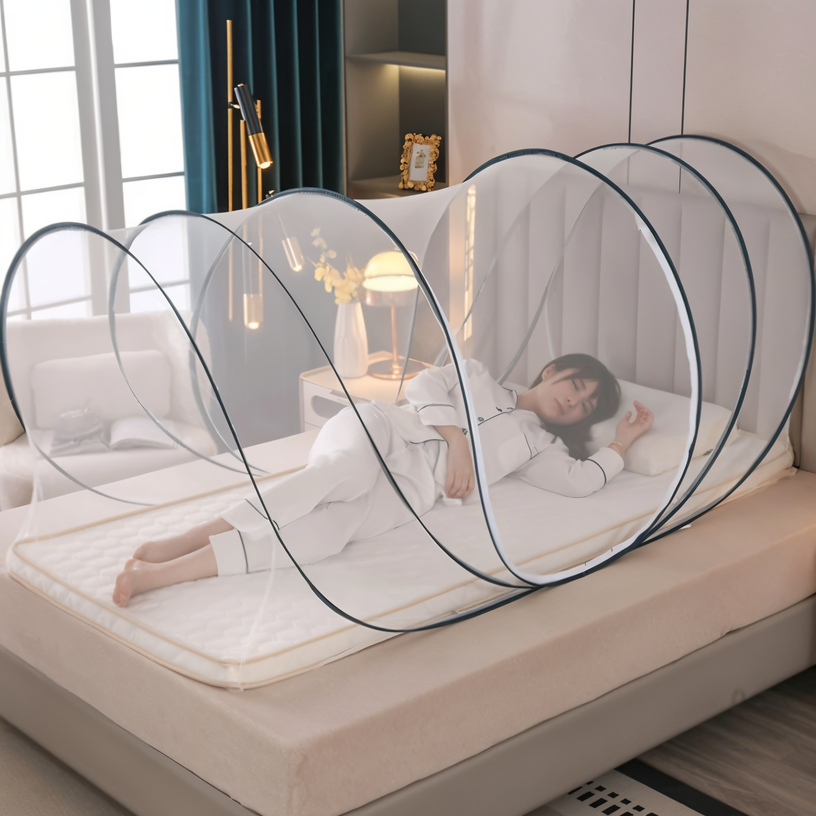 BowLift | CircleGuard – Foldable Round Mosquito Net in Compact Travel Size