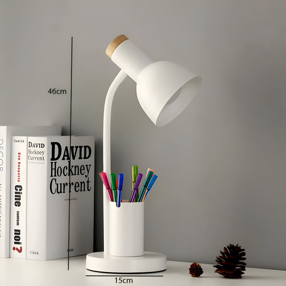 BowLift | Modern LED Table Lamp with Pen Holder