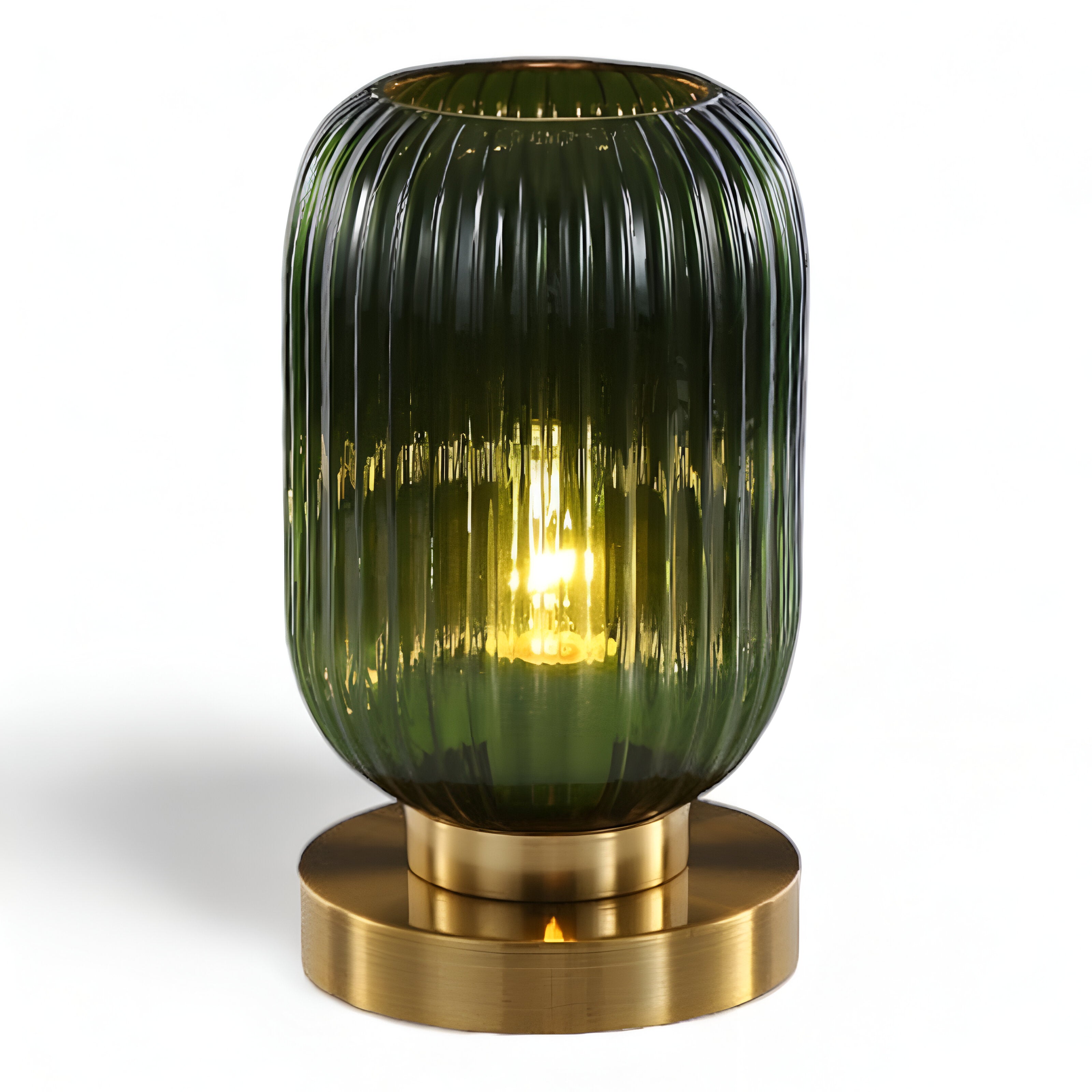 BowLift | Nordic Table Lamp with Ribbed Glass