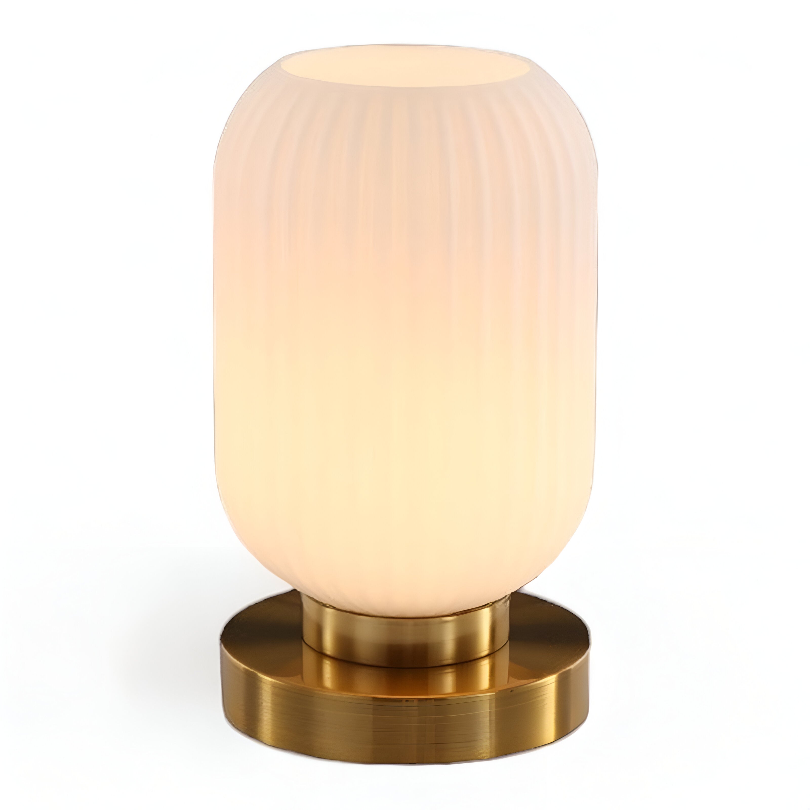 BowLift | Nordic Table Lamp with Ribbed Glass