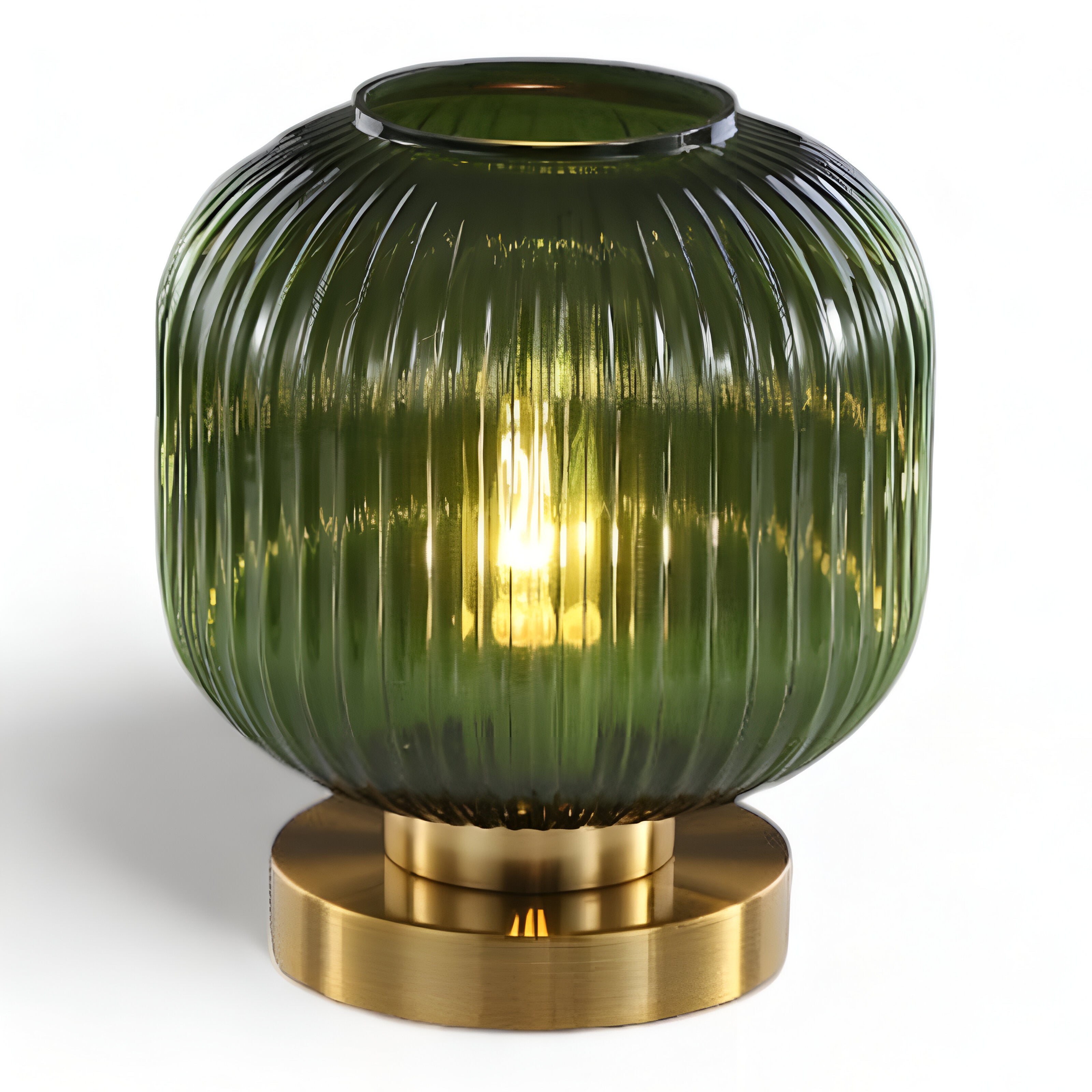 BowLift | Nordic Table Lamp with Ribbed Glass