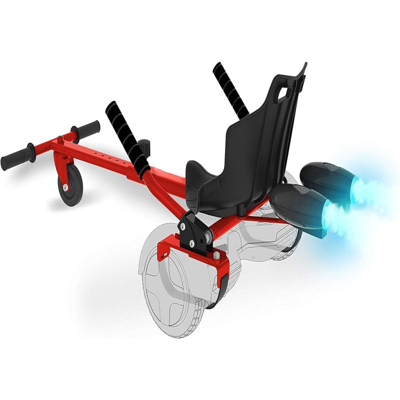 BowLift | Hoverboard Seat Attachment Compatible with All 6.5" & 8" Hoverboards Hand-Operated Rear Wheel Control Adjustable Frame Easy Install
