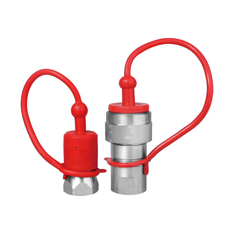 BowLift | 1/2" Hydraulic Quick Connect Tractor Couplers with Dust Caps,ISO 5675 Hydraulic Quick Coupler,for Bobcat Case, Kubota