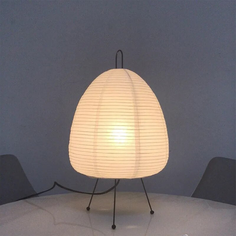 BowLift | Bedside Lamp Rice Paper Tripod Table Light