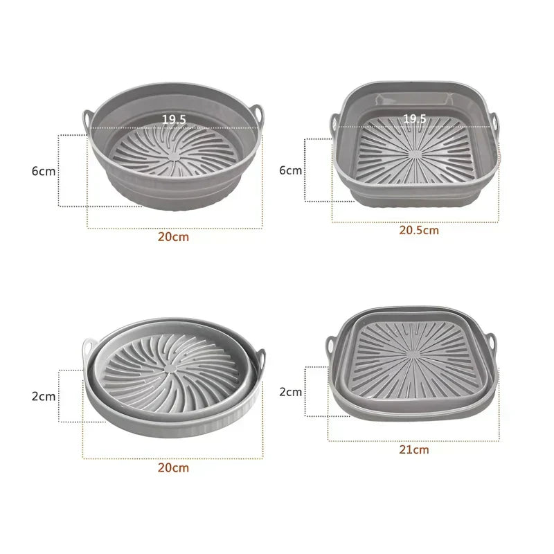 BowLift | Heat-resistant silicone insert for hot air fryers with non-stick coating