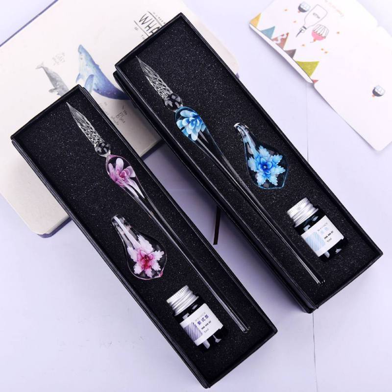 BowLift | Glass Calligraphy Pen Set with Ink and Pen Holder