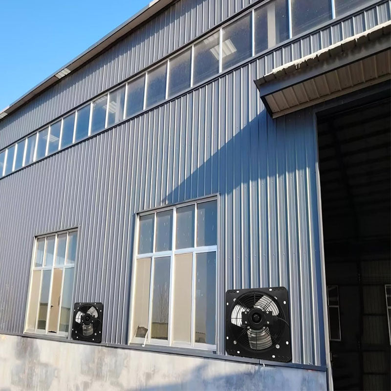 BowLift | 10 inch Industrial Ventilation Extractor Shutter Exhaust Fan for Home Attic Garage Greenhouse Shed Basement with Mesh Screen